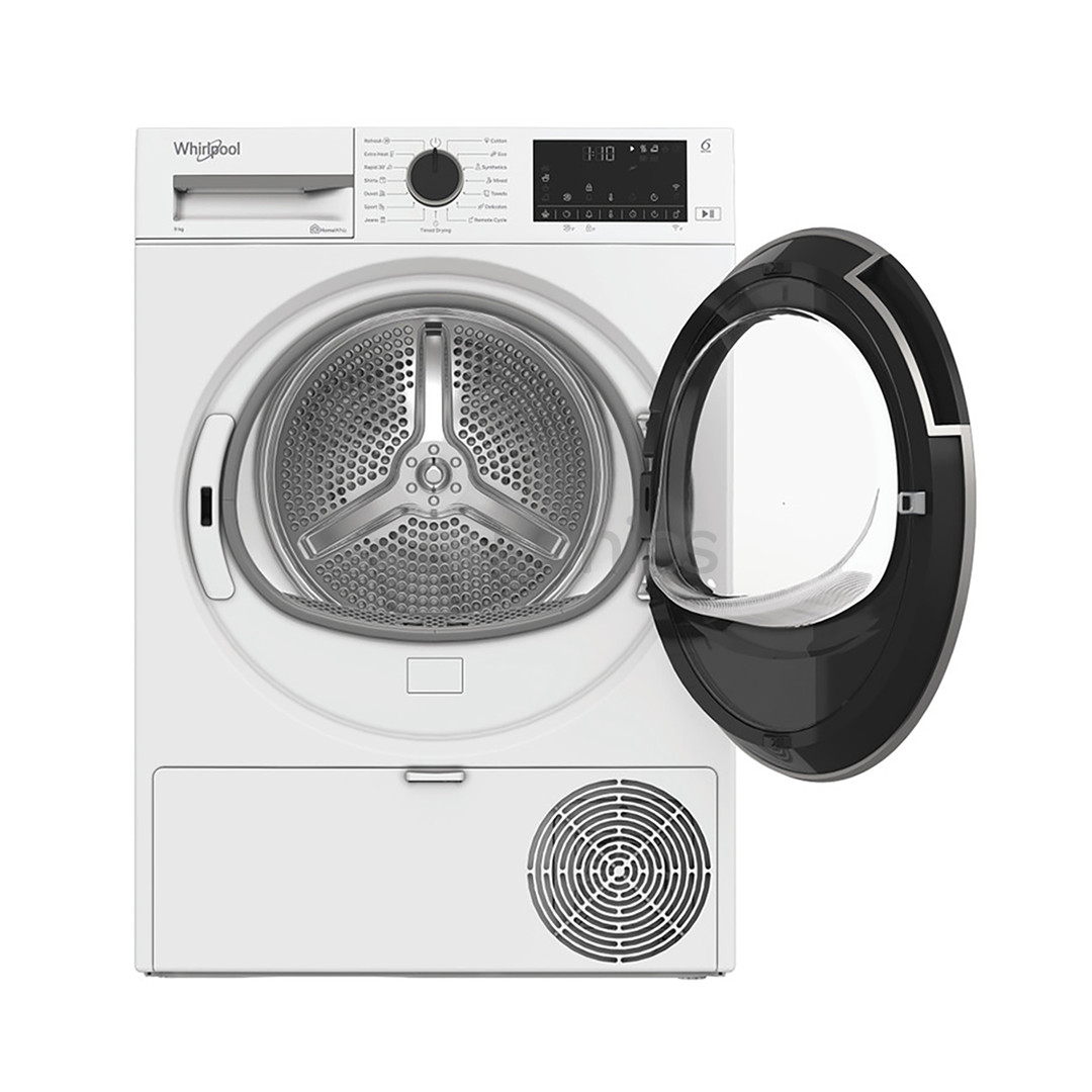 Whirlpool, 9 kg, dziļums 60.7 cm - Veļas žāvētājs