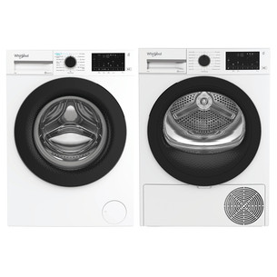Whirlpool, 9 kg + 9 kg - Veļas mazgājamā mašīna + veļas žāvētājs