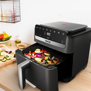 Tefal Easy Fry Mega Compact, 2020 Вт, 7,5 л, темно-серый - Аэрогриль