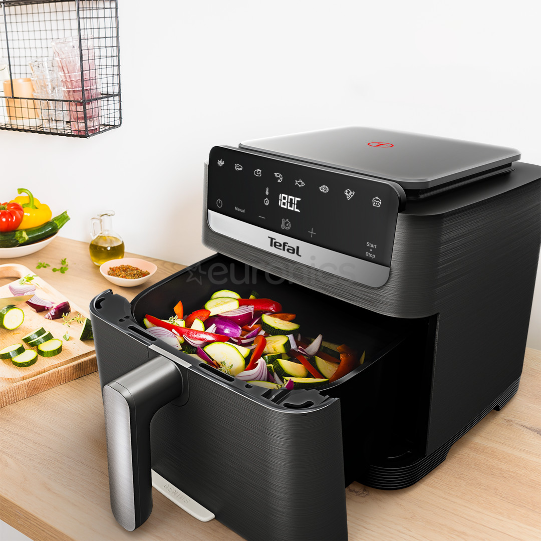 Tefal Easy Fry Mega Compact, 2020 Вт, 7,5 л, темно-серый - Аэрогриль