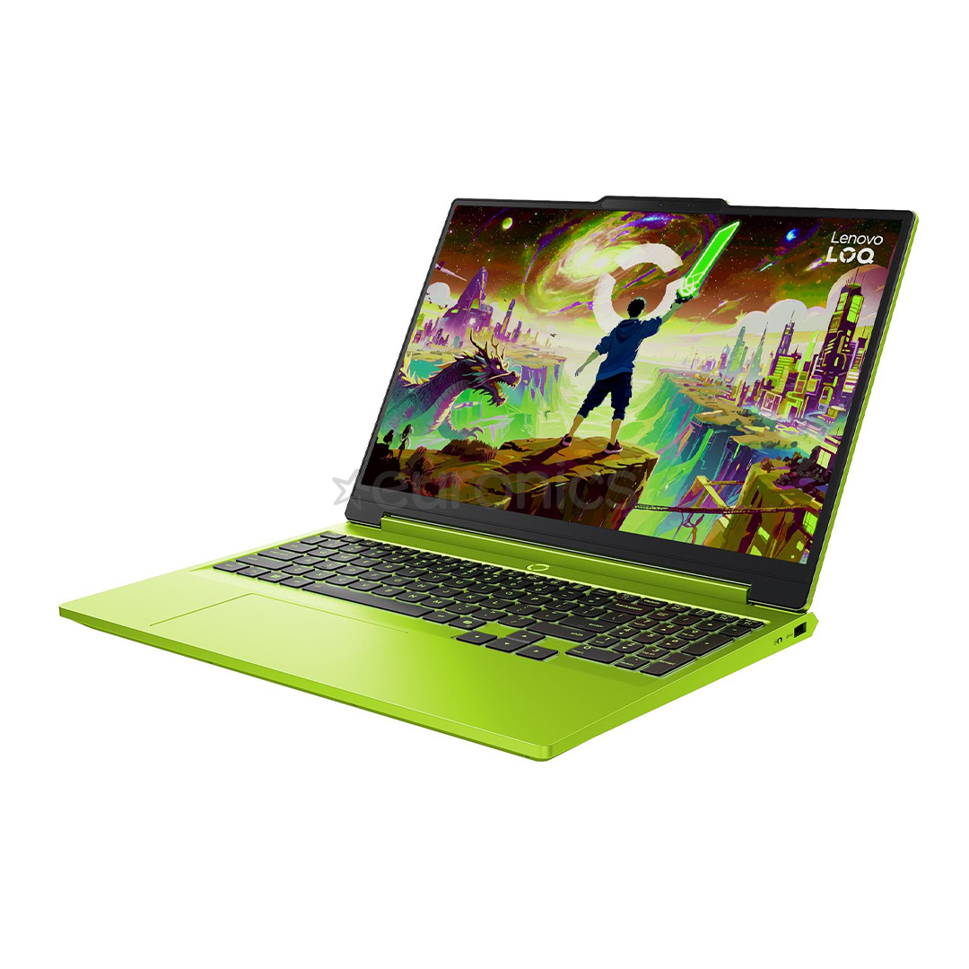 Lenovo LOQ 15 Gen 11, 15,3'', WQHD, 165 Hz, Ryzen 7, 16 GB, 512 GB, RTX 5060, ENG, zaļa - Portatīvais dators