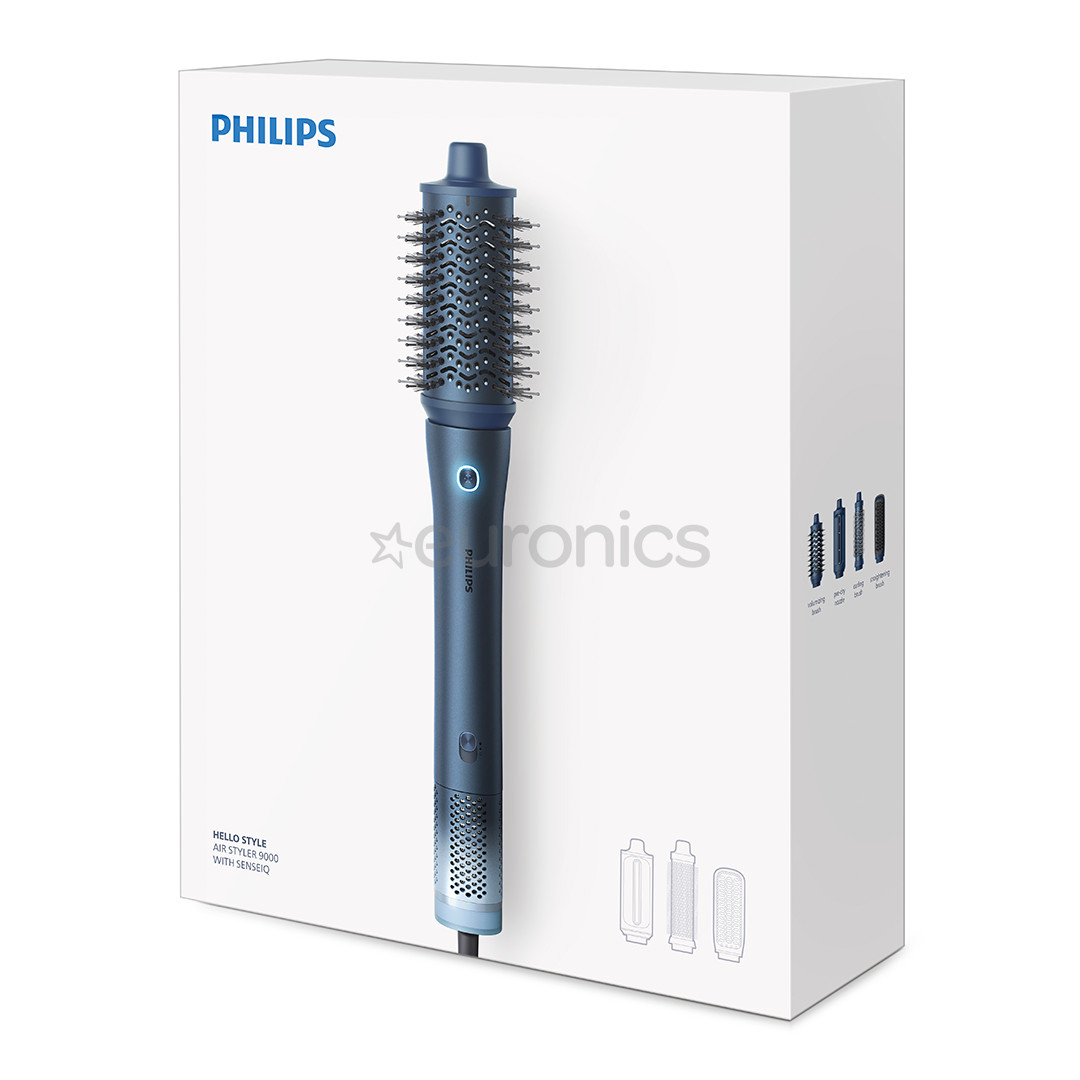 Philips Aqua Edition 9000, Aqua SenseIQ, tumši zila - Matu veidotājs