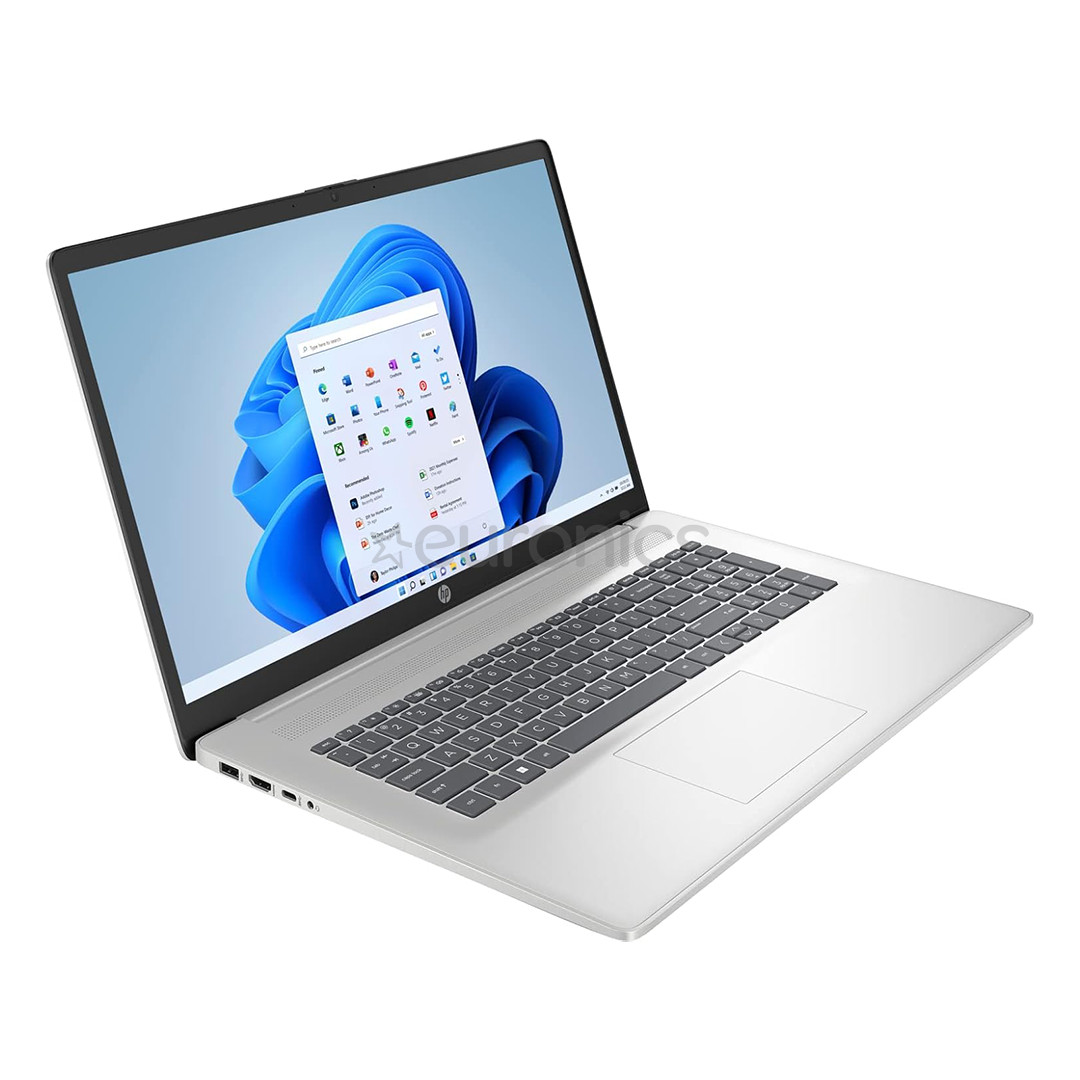 HP Laptop 17 cp3003, 17,3'', Ryzen 7, 16 GB, 512 GB, ENG, sudraba - Portatīvais dators