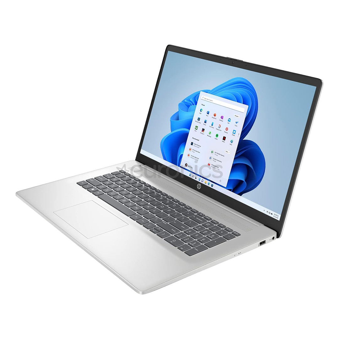 HP Laptop 17 cp3003, 17,3'', Ryzen 7, 16 GB, 512 GB, ENG, sudraba - Portatīvais dators