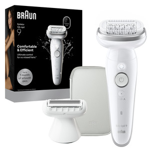 Braun Silk epil 9, Wet & Dry, white - Epilator