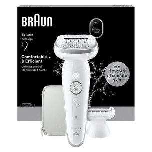 Braun Silk epil 9, Wet & Dry, white - Epilator