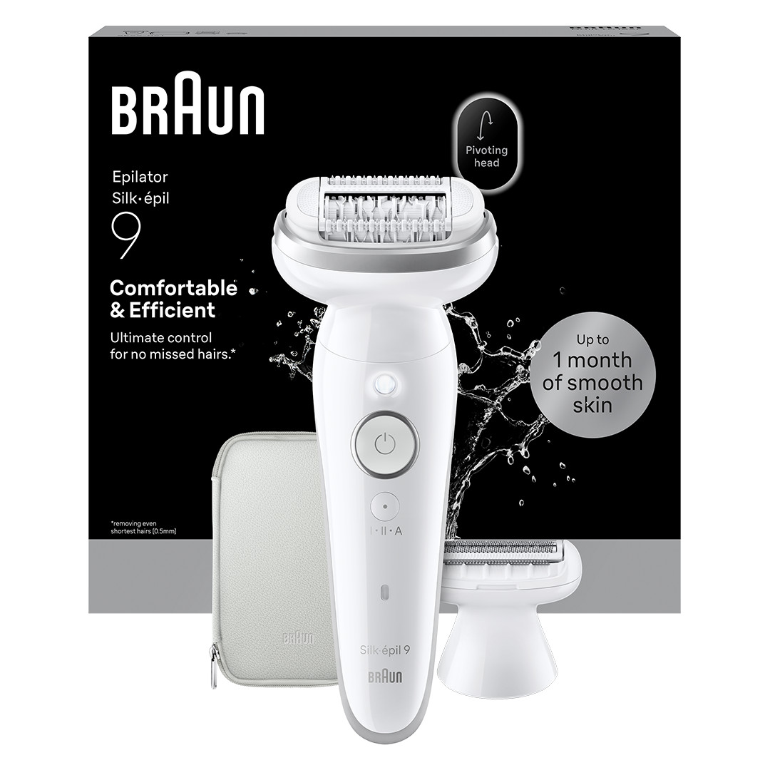 Braun Silk epil 9, Wet & Dry, white - Epilator
