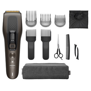 Philips, 0.5-28 mm, brūna/pelēka - Matu griežamā mašīna HC9721/15