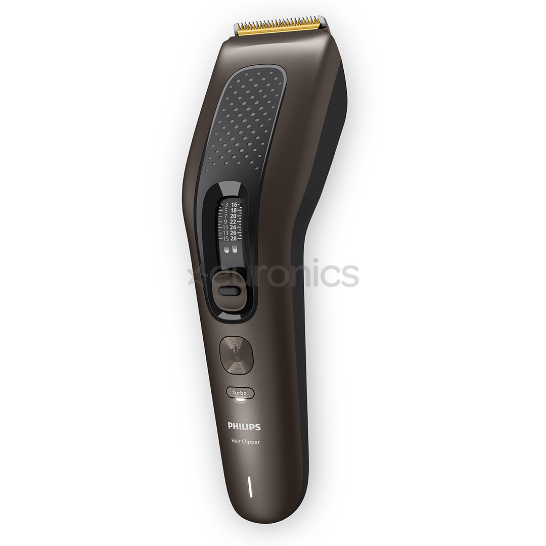 Philips, 0.5-28 mm, brūna/pelēka - Matu griežamā mašīna