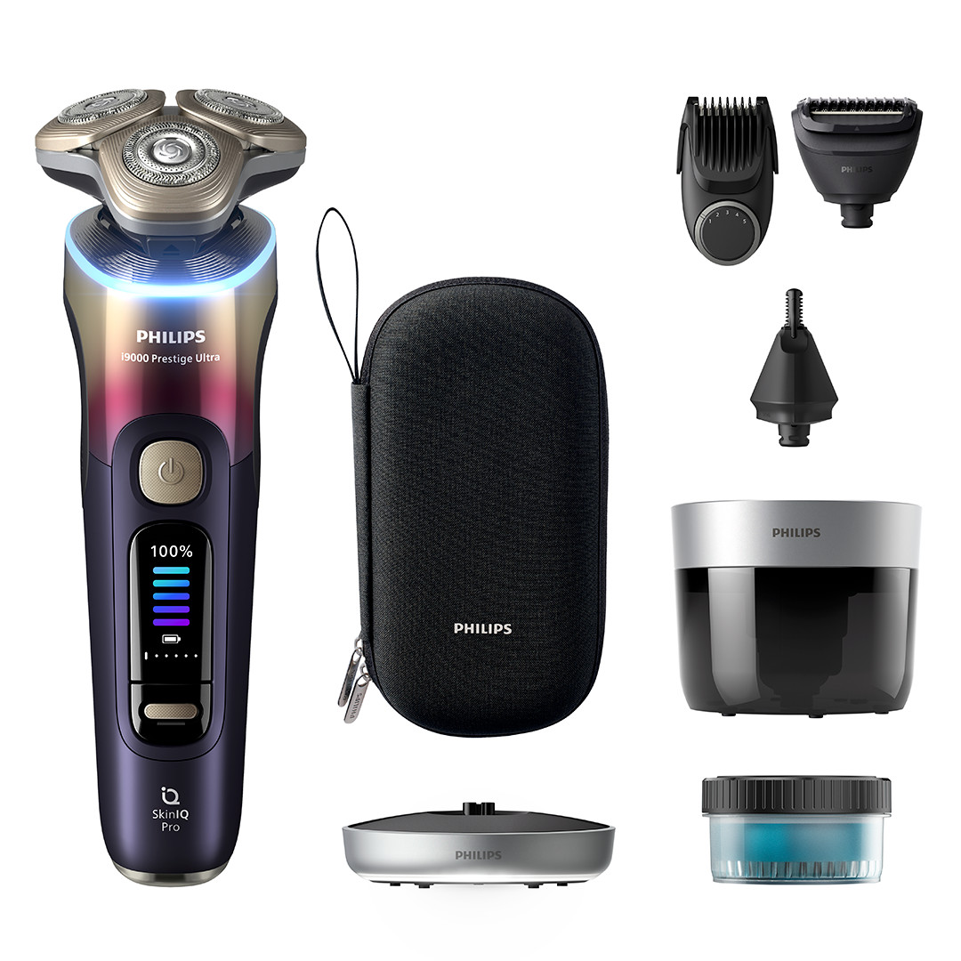 Philips i9000 Prestige Ultra, SkinIQ Pro, Wet & Dry, violet - Shaver