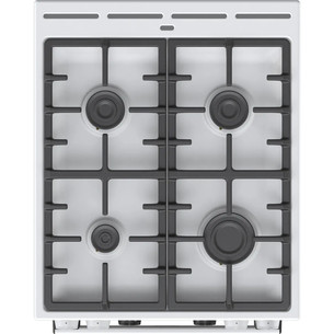 Gorenje, 70 L, width 50 cm, white - Gas cooker with electric oven