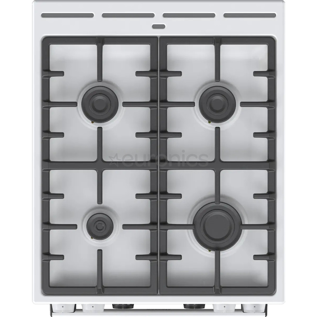 Gorenje, 70 L, width 50 cm, white - Gas cooker with electric oven