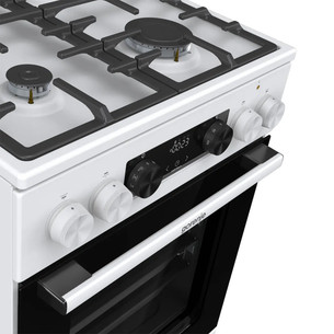 Gorenje, 70 L, width 50 cm, white - Gas cooker with electric oven