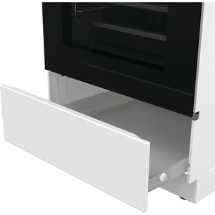Gorenje, 70 L, width 50 cm, white - Gas cooker with electric oven