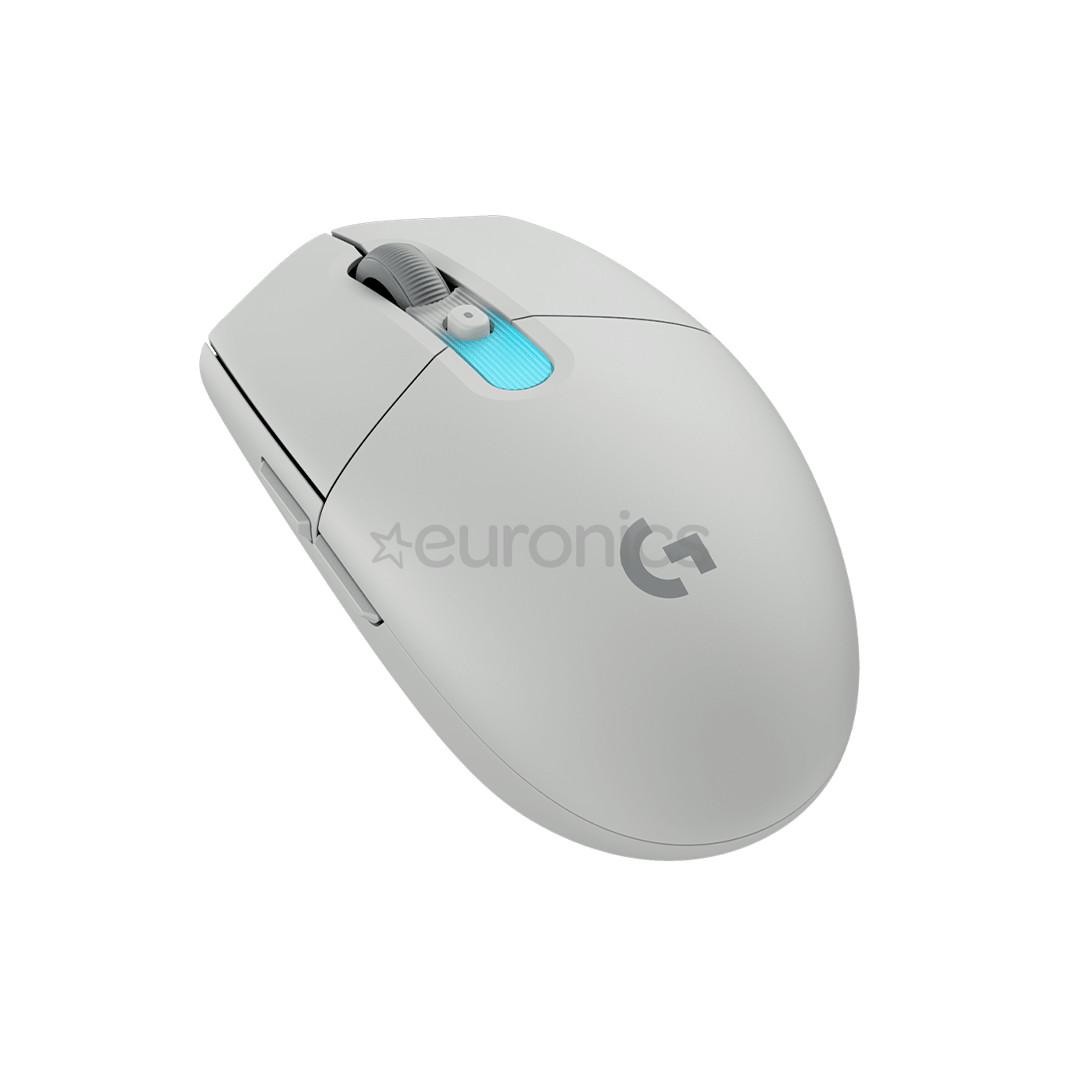 Logitech G305 X Superlight, balta - Bezvadu datorpele