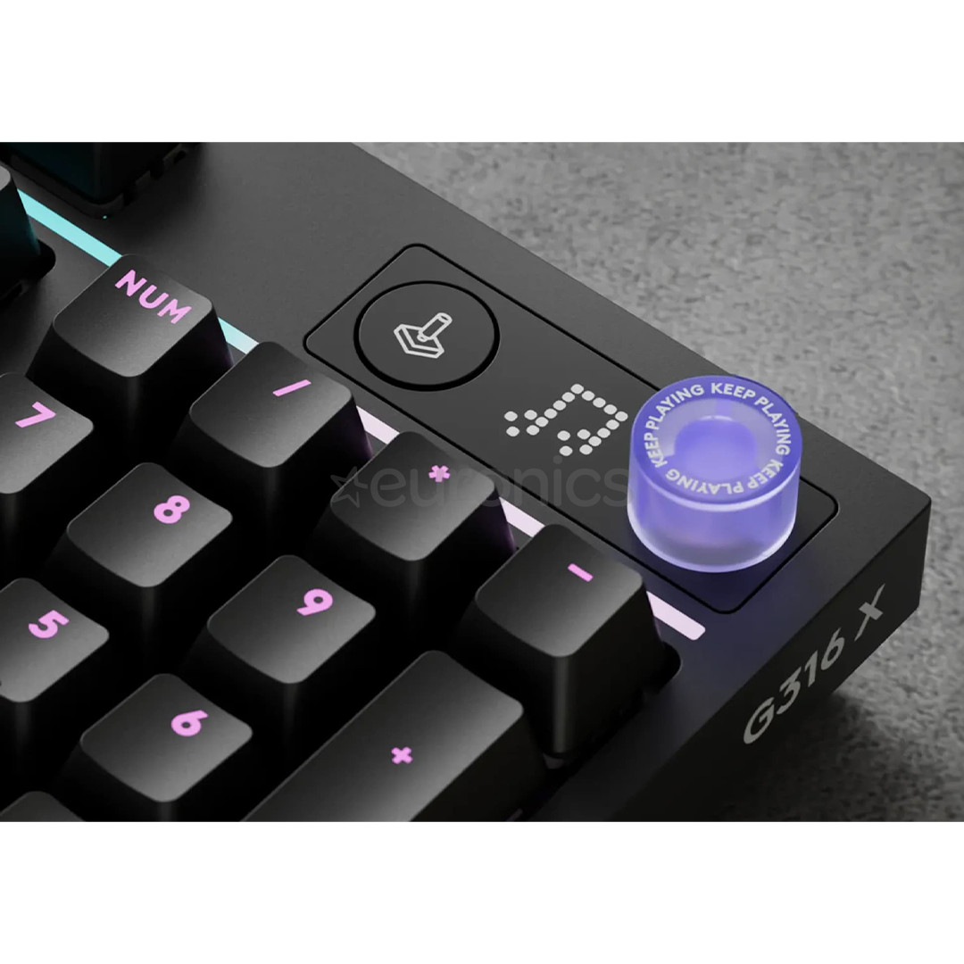 Logitech G316 X 98, Tactile, US, melna - Klaviatūra