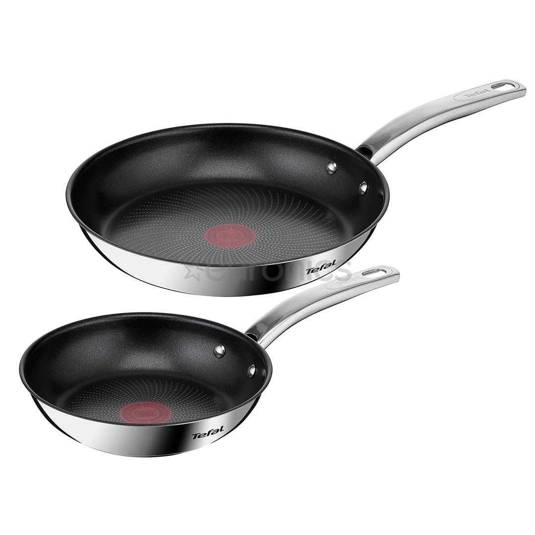Tefal Intuition, 20/26 cm, 2 pc set, stainless steel - Frypan set B817S255