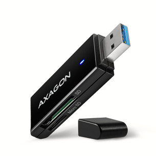 AXAGON CRE-S2N, USB-A, melna - Karšu lasītājs