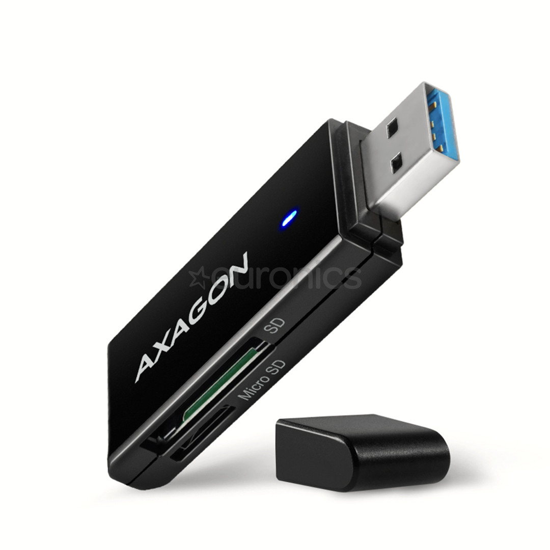 AXAGON CRE-S2N, USB-A, melna - Karšu lasītājs CRE-S2N