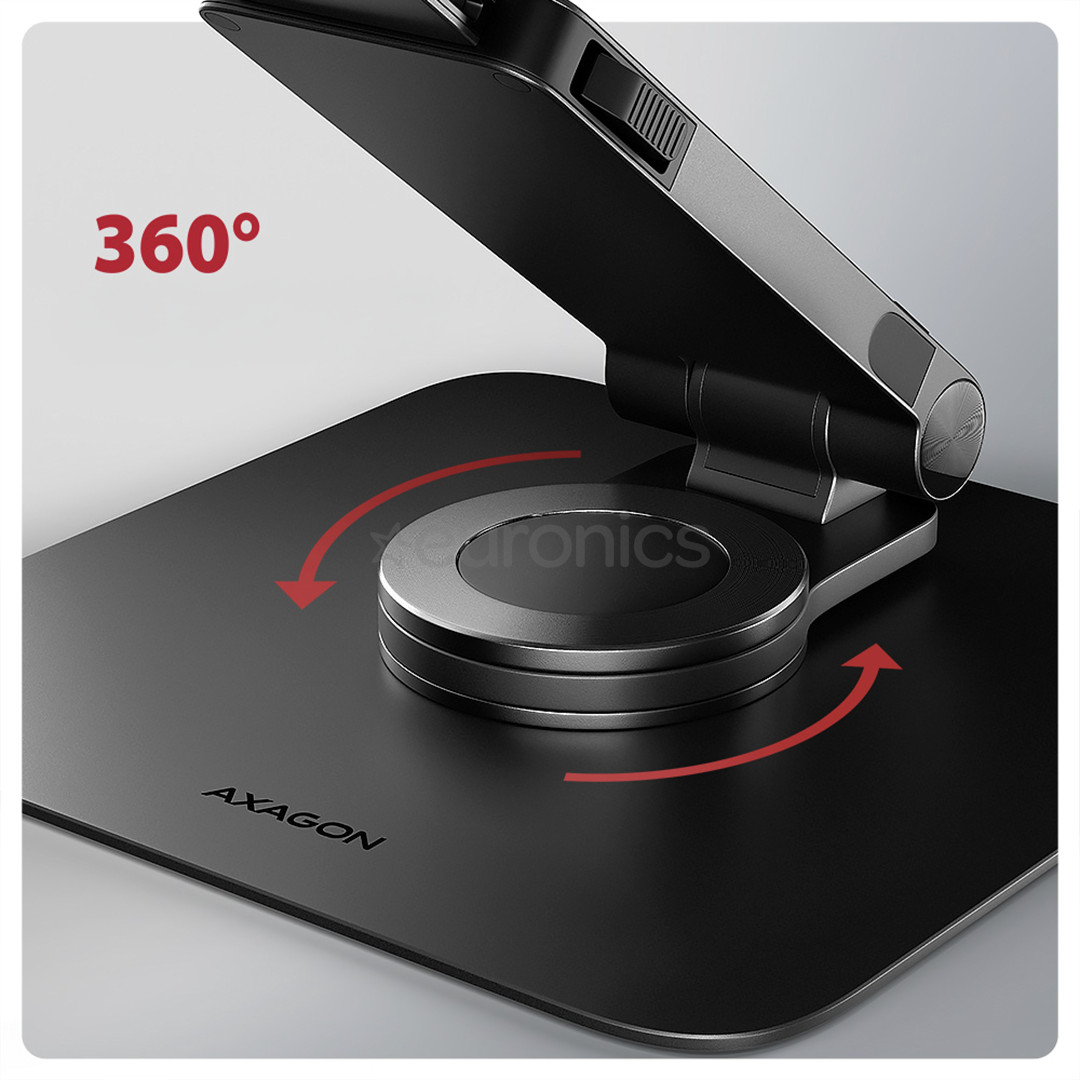 Axagon STND-LRB, 10''-16'', 360°, черный - Подставка для ноутбука