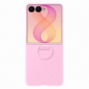 Samsung Silicone Ring Magnet Case, Galaxy Flip8, rozā - Apvalks viedtālrunim