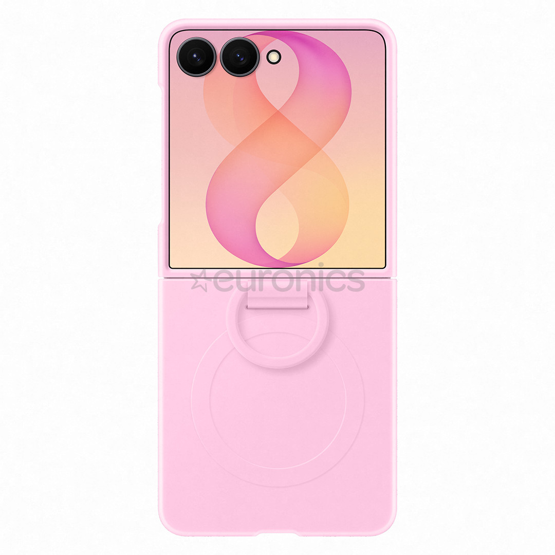 Samsung Silicone Ring Magnet Case, Galaxy Flip8, rozā - Apvalks viedtālrunim