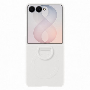 Samsung Silicone Ring Magnet Case, Galaxy Flip8, bēša - Apvalks viedtālrunim