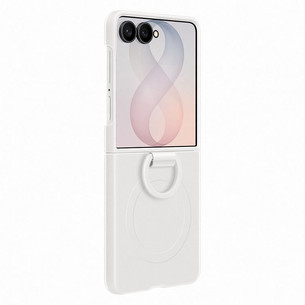 Samsung Silicone Ring Magnet Case, Galaxy Flip8, bēša - Apvalks viedtālrunim