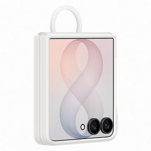 Samsung Silicone Ring Magnet Case, Galaxy Flip8, bēša - Apvalks viedtālrunim