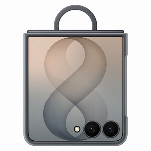 Samsung Silicone Ring Magnet Case, Galaxy Flip8, tumši pēlēka - Apvalks viedtālrunim