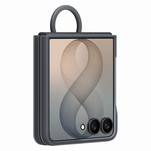 Samsung Silicone Ring Magnet Case, Galaxy Flip8, tumši pēlēka - Apvalks viedtālrunim