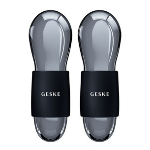 Geske Cool & Warm Duo Eye Massager, 7-in-1, melna - Masāžas ierīce ādas kopšanai ap acīm