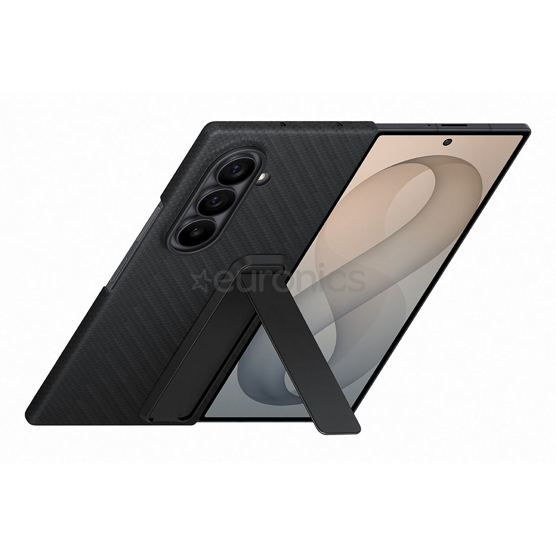 Samsung Carbon Standing Case, Galaxy Fold8 Ultra, melna - Apvalks viedtālrunim