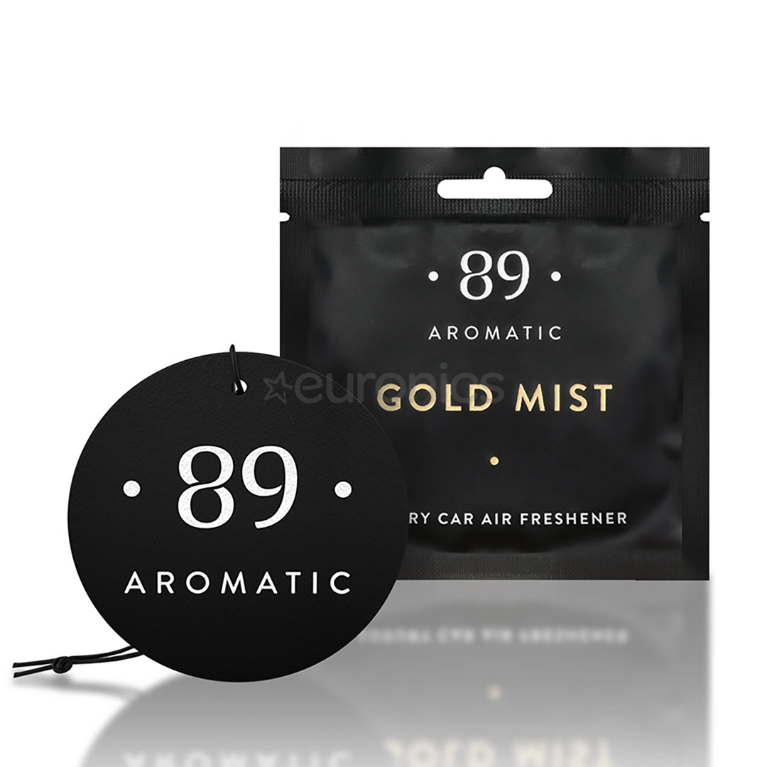 Aromatic89 Gold mist - Hanging paper air freshener 4779056063289