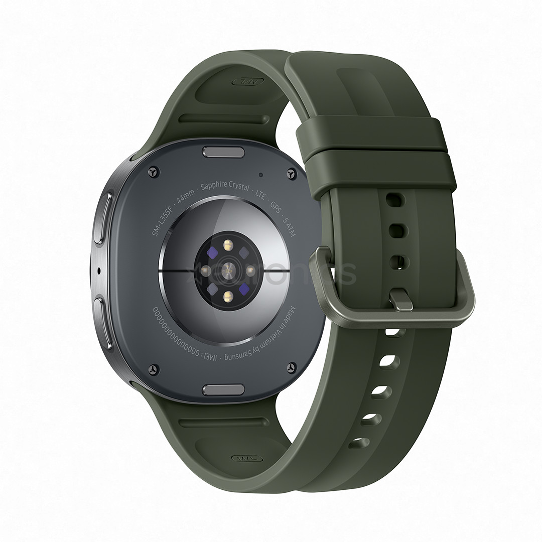 Samsung Galaxy Watch9, 44 mm, LTE, sudraba/zaļa - Viedpulkstenis