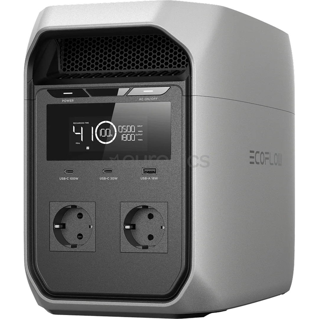 EcoFlow Delta 3 Classic, 1024 Вт·ч, 1800 Вт, серый - Аккумуляторная станция 5025901007
