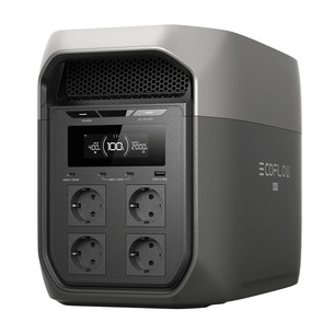 EcoFlow Delta 3 Max, 2048 Wh, 2400 W, black/gray - Power station
