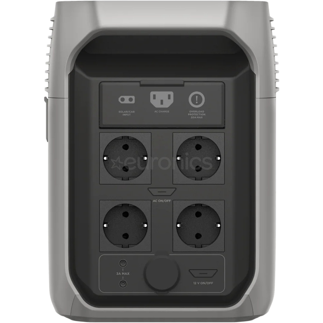 EcoFlow Delta 3 1500, 1536 Вт·ч, 1800 Вт, серебристый - Аккумуляторная станция
