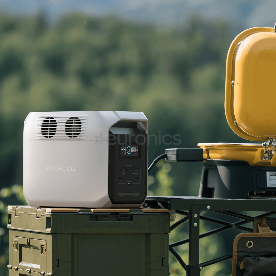 EcoFlow Delta 3 1500, 1536 Вт·ч, 1800 Вт, серебристый - Аккумуляторная станция