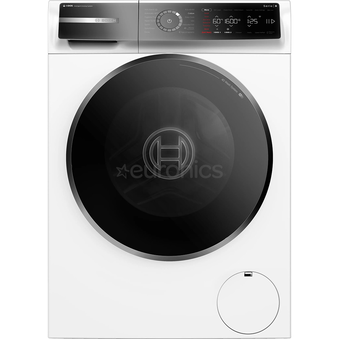 Bosch, Series 8, i-Dos, 11 kg, dziļums 59 cm, 1600 apgr/min. - Veļas mazgājamā mašīna ar priekšējo ielādi WGB266ACSN