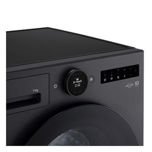 LG TurboWash 360˚, 11 kg, depth 55 cm, 1400 rpm, matte black - Front load washing machine