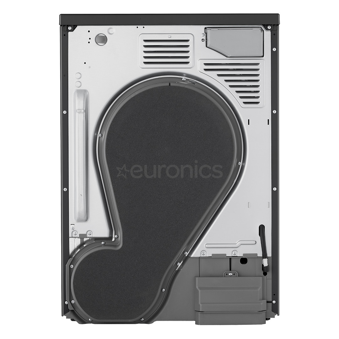 LG, Heat pump, 10 kg, depth 66 cm, matte black - Clothes dryer