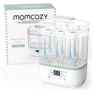 Momcozy, 8-in-1, white/green - Baby bottle steam sterilizer STERILIZER-8IN1