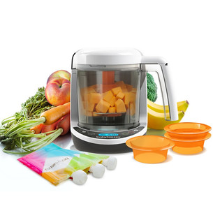 Baby Brezza One Step Deluxe, white/black - Baby food maker