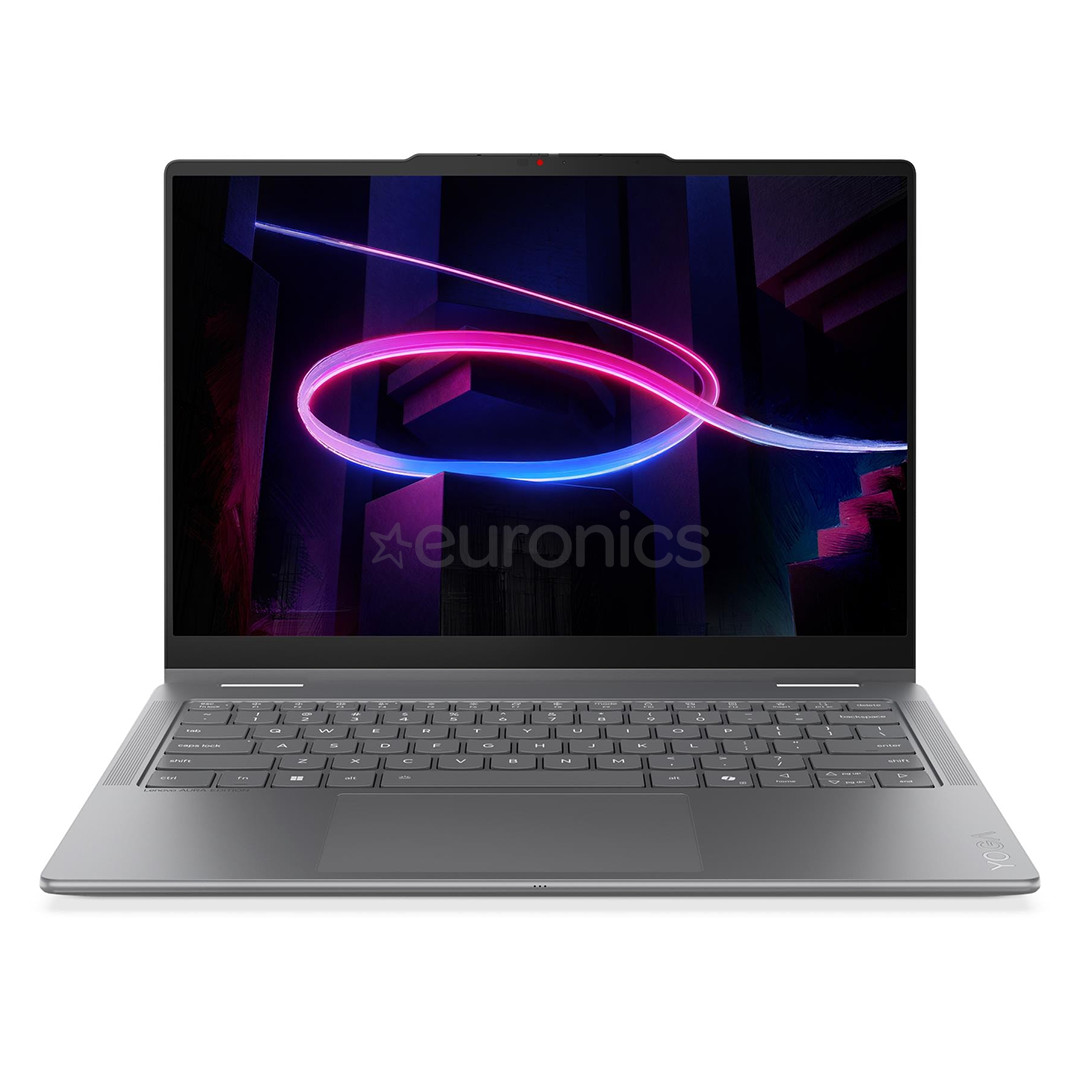 Lenovo Yoga 7i 2-in-1 Aura Edition Gen 11, 14'', WUXGA, OLED, Ultra 7, 16 GB, 512 GB, ENG, pelēka - Portatīvais dators