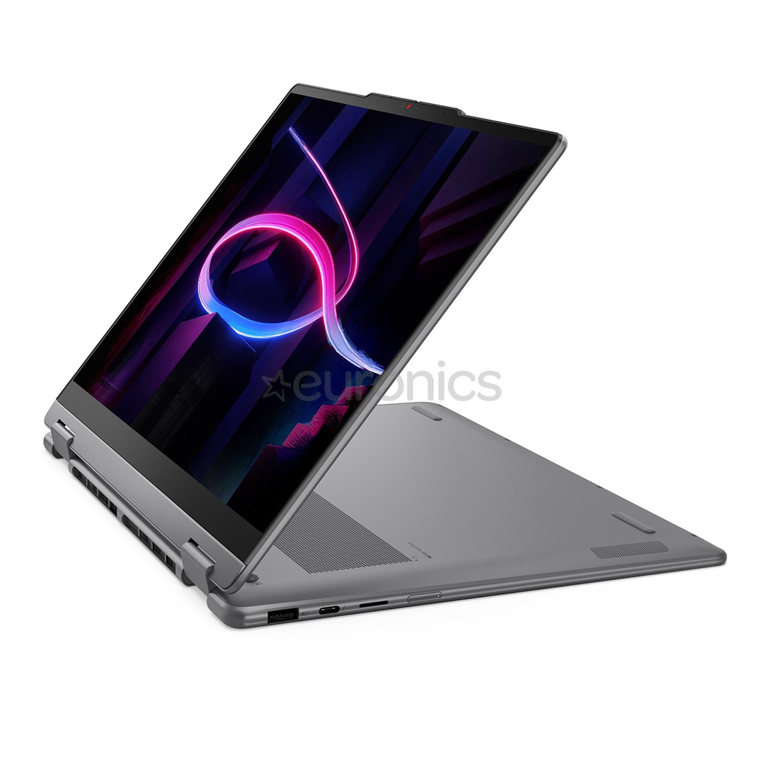 Lenovo Yoga 7i 2-in-1 Aura Edition Gen 11, 14'', WUXGA, OLED, Ultra 7, 16 GB, 512 GB, ENG, pelēka - Portatīvais dators