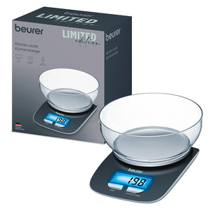 Beurer Limited Edition 2026, up to 3 kg, grey - Digital kitchen scale with bowl KS25LE26