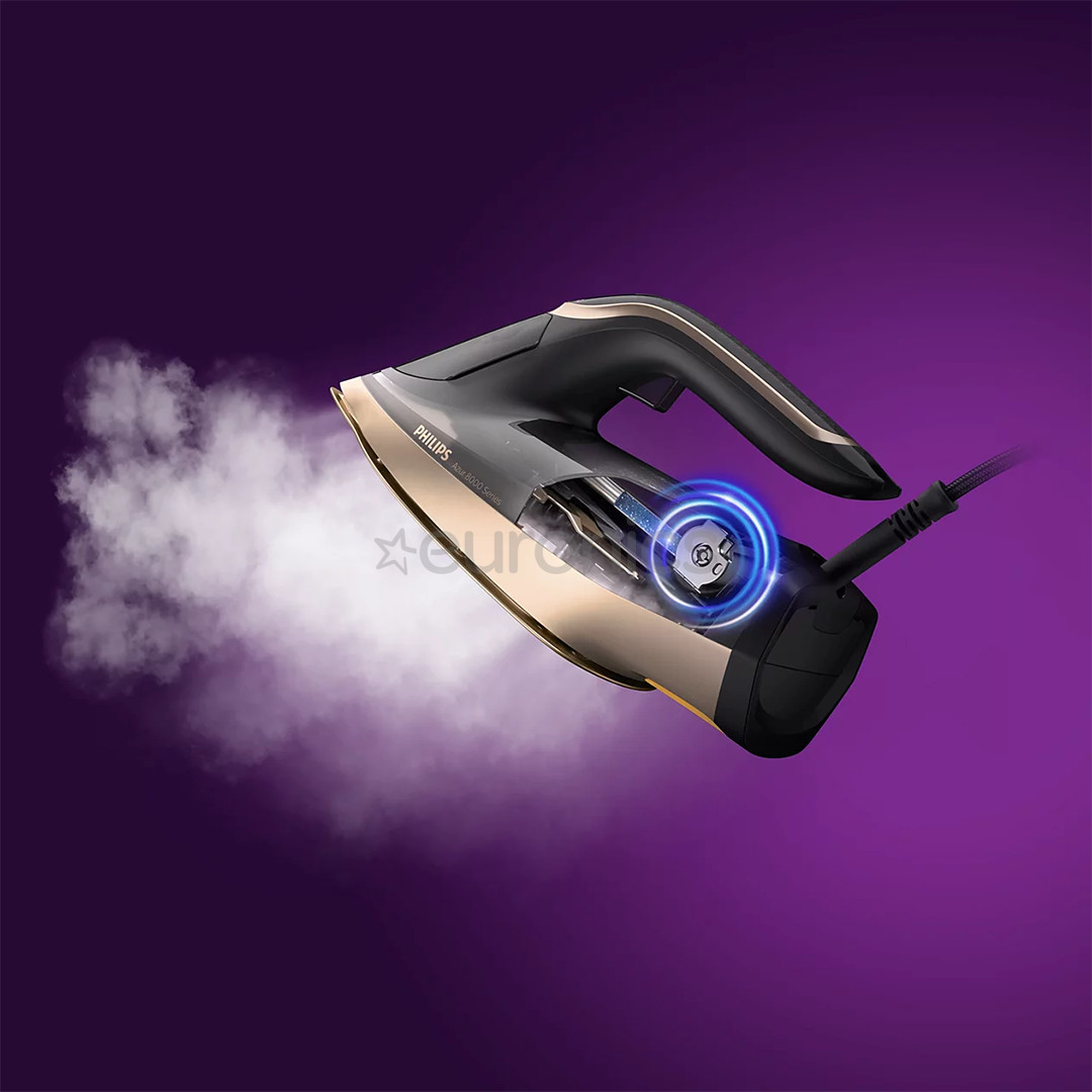 Philips Azur 8000, 3000 W, melna - Tvaika gludeklis