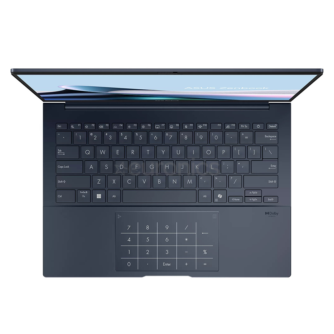 Asus Zenbook 14 UX3405, 14'', 3K, OLED, 120 Hz, Ultra 7, 32 GB, 1 TB, ENG, tumši zila - Portatīvais dators