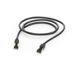 Hama Ethernet Cable, Cat 8, 1,5 m, melna - Tīkla vads